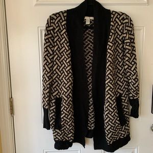 Love by Design cardigan black and cream